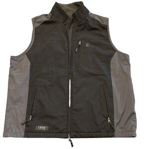 Izod PerformX Reversible Full Zip‎ Vest Men's Classic Black Gray Golf Xl